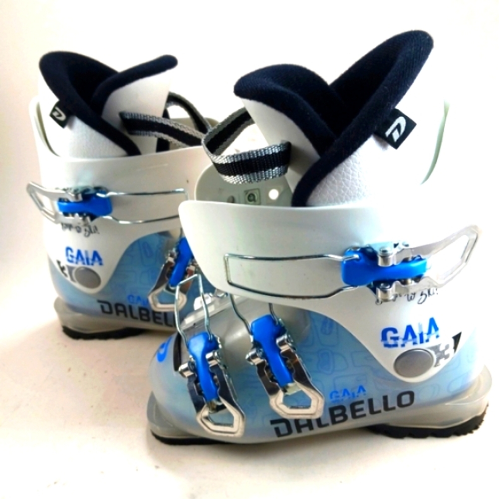 Kids' GAIA White & Blue Ski Boots